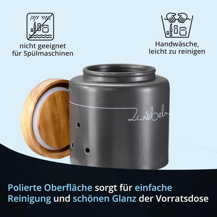 Набор банок для хранения 2 предмета Grey KHG