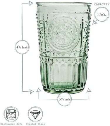 Набор из 4 стаканов 0,3 л Romantic Candy Bormioli Rocco