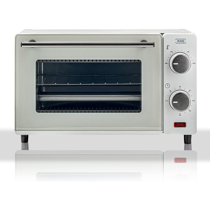 KHG Мини-духовка 36,5 х 27 х 22 см 650 Вт металл/стекло белая KHG