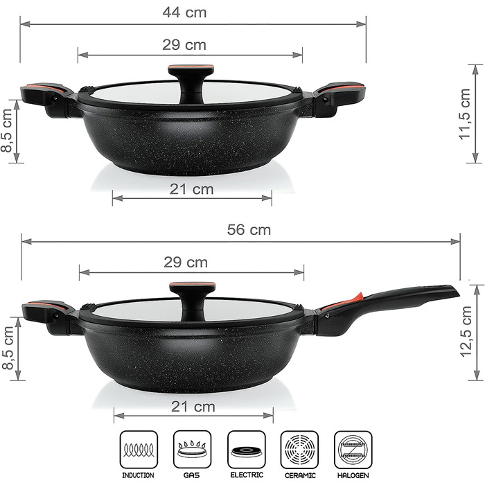Сковорода 28 см Linnuo