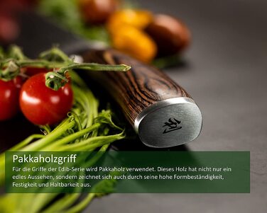 Поварской нож из 67 слоев дамасской стали 10 см EDIB Pro Mukimono Wakoli