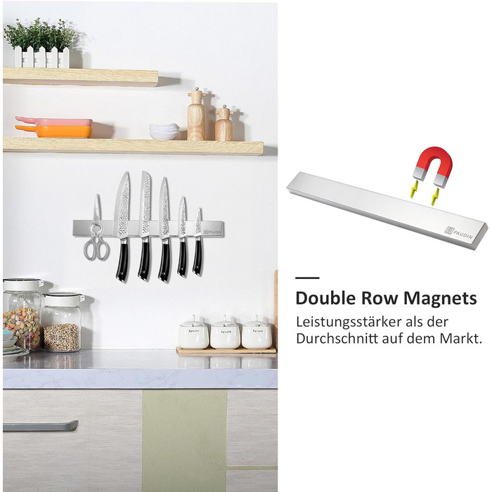 Магнитный держатель для ножей 45 см PAUDIN