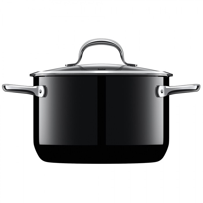 Кастрюля, глубокая 20 см Passion Colours Black Silit