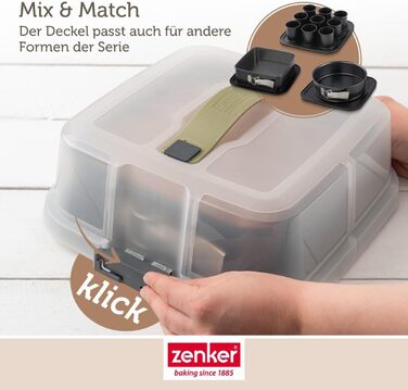 Форма для выпечки краффина на 9 порций с крышкой Zenker