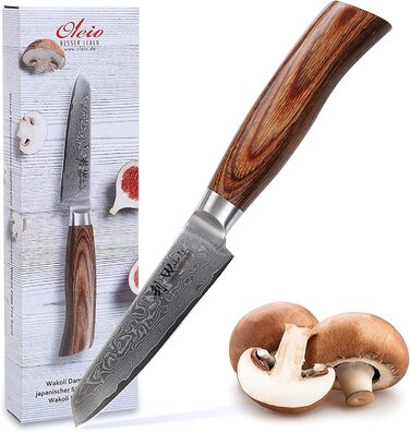 Поварской нож из 67 слоев дамасской стали 10 см EDIB Pro Mukimono Wakoli