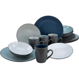 Столовый сервиз из керамики на 4 человека 16 предметов Sea Breeze Series 23535 CreaTable