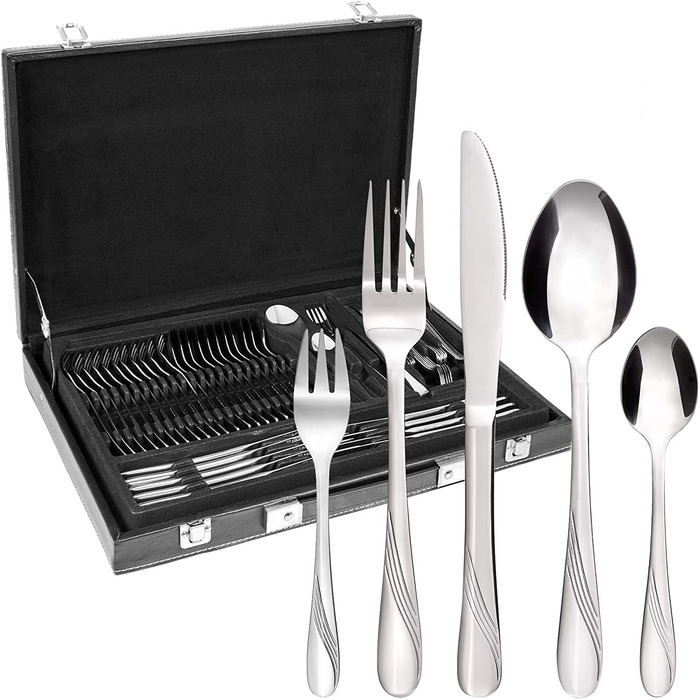 Набор столовых приборов на 12 человек, 60 предметов, нержавеющая сталь Stralsund Series GRÄWE