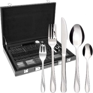 Набор столовых приборов на 12 человек, 60 предметов, нержавеющая сталь Stralsund Series GRÄWE