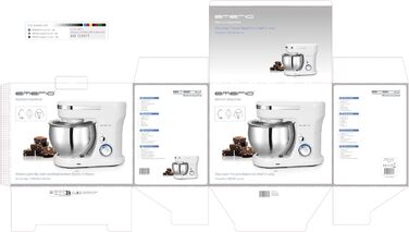 Кухонный комбайн 5 л 1000 Вт Retro Emerio