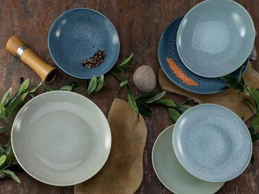 Столовый сервиз на 4 человека 12 предметов Reactive Aqua CreaTable