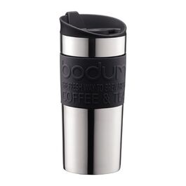 Кружка хромированная 0,35 л Black Travel Mug Bodum