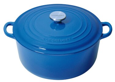 Кастрюля / жаровня 26 см, синий марсель Le Creuset