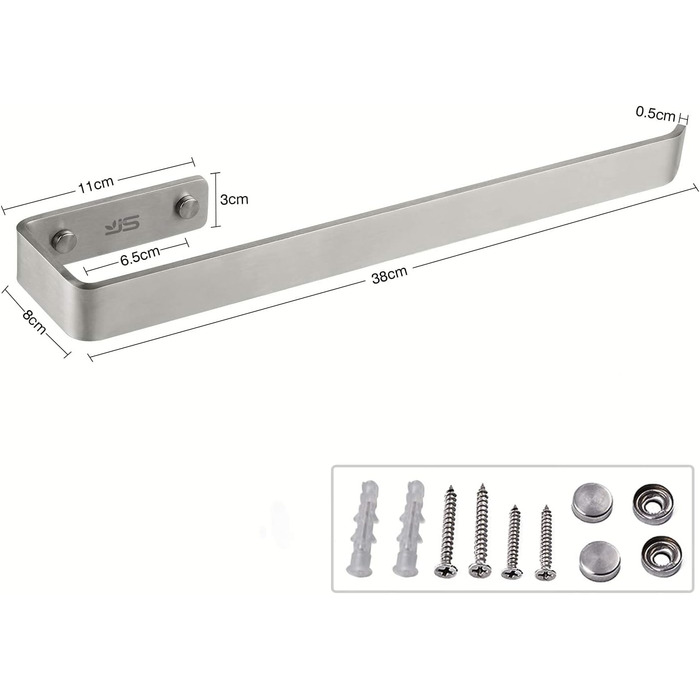 Набор вешалок для полотенец 38 см 2 предмета ‎JS