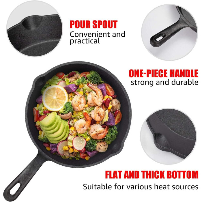 Чугунная сковорода 24,5 см Overmont