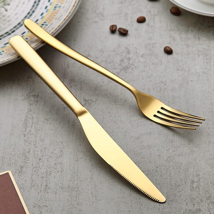 Набор из 24 столовых приборов на 6 персон золотой Berglander