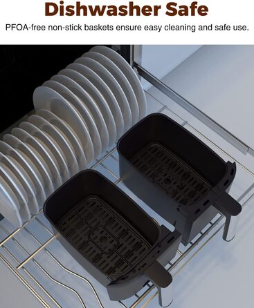 Двухзонная фритюрница JOYAMI XXL / 7,6 л / 6 программ / 2850 Вт