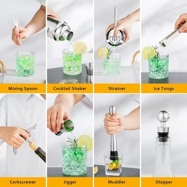 Набор для бара из нержавеющей стали 10 предметов Velaze