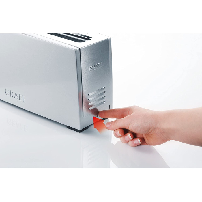 Тостер Graef TO 90 / 880 Вт / на 2 ломтика / с насадкой для булочек