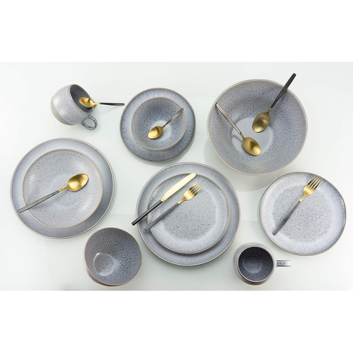 Столовый сервиз на 4 человека 16 предметов Grey Loft Stone Series CreaTable