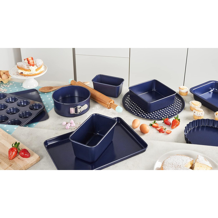 Квадратная форма для выпечки 20 см, темно-синяя Zyliss