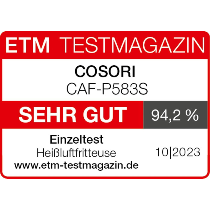 Фритюрница многофункциональная 6,4 л 1700 Вт XXL Dual Blaze COSORI