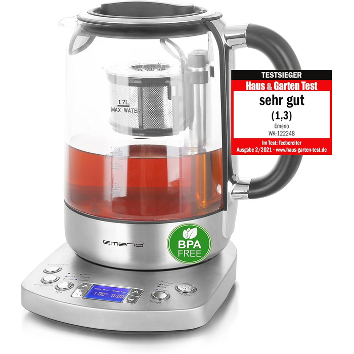 Электрочайник 1,7 л 2200 Вт Emerio