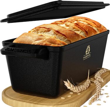 KAISERTAL Форма для выпечки хлеба с крышкой 29 х 21 см чугун KAISERTAL