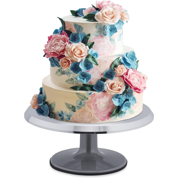 Вращающаяся тарелка для торта 30,5 х 13 см Silver Relaxdays