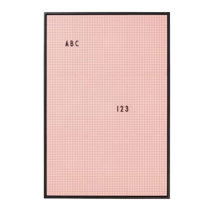 Доска 59,4x42 см розовая Message Board Design Letters