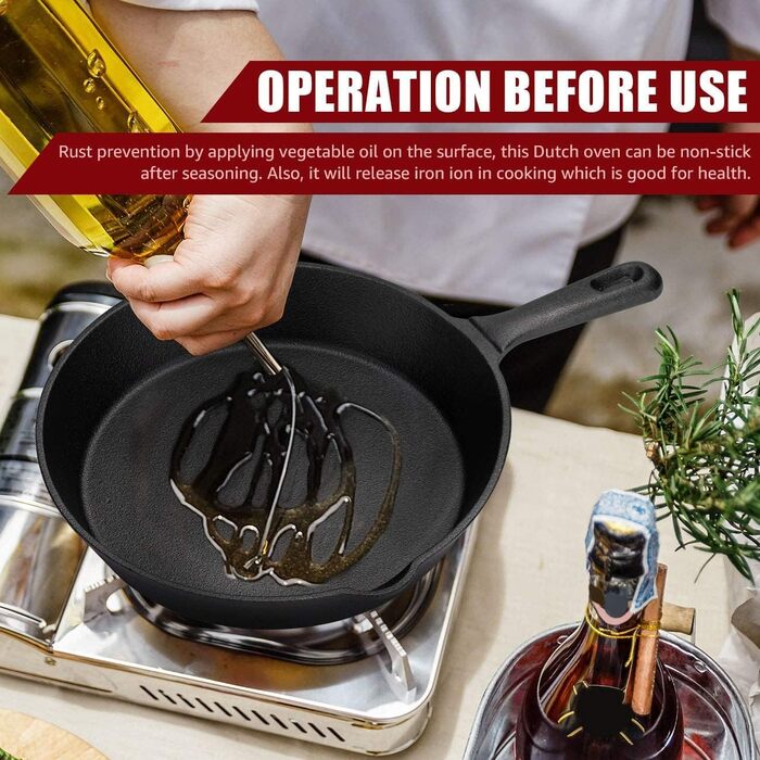 Чугунная сковорода 24,5 см Overmont