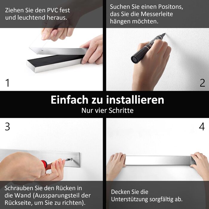 Магнитный держатель для ножей 45 см PAUDIN