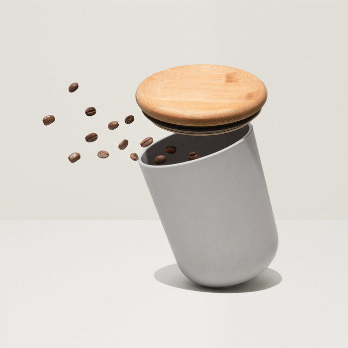 Емкость для хранения сыпучих продуктов с бамбуковой крышкой 11 х 13,5 см Leo Berghoff