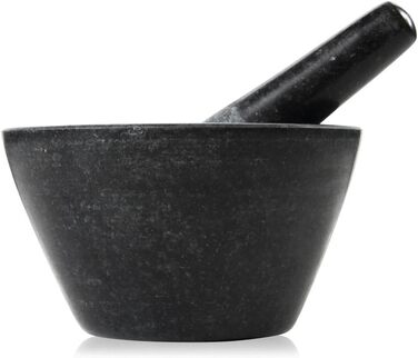 Ступка с пестиком 18 см чёрная BOSKA