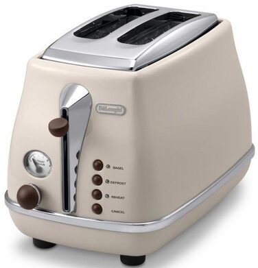 Тостер 900 Вт Beige Icona Vintage De'Longhi