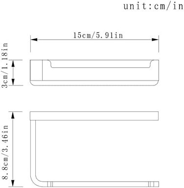 Держатель для туалетной бумаги 15 см Flybath