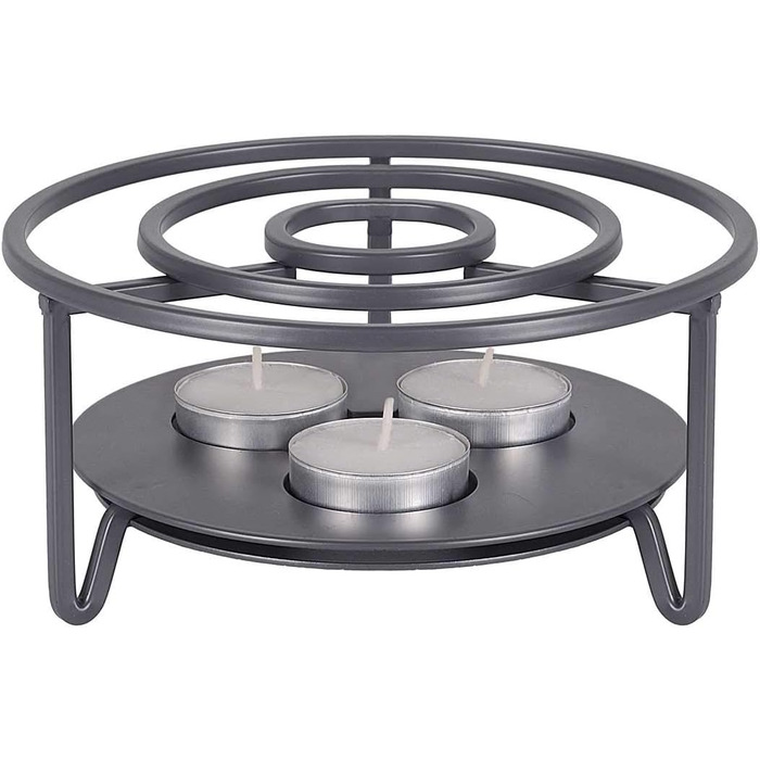 Керамический набор Tea4chill &quot;Nelly&quot;, заварочный чайник с подогревом 1.5 л, 6 чашек по 120 мл, зеленый