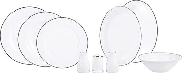 Набор столовой посуды на 12 человек 56 предметов Lexi Platinum KARACA