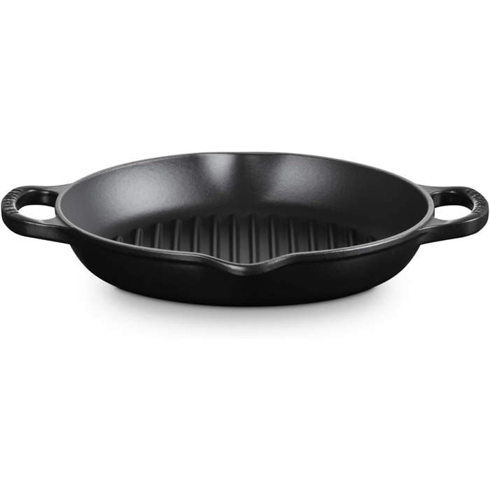 Чугунная cковорода-гриль 25 см Matt Black Signature Le Creuset