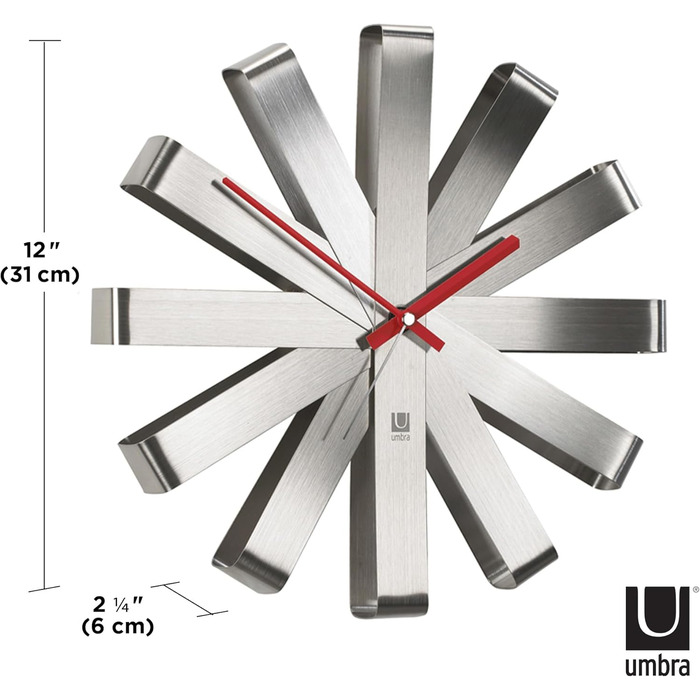 Часы настенные 31 см Ribbon Umbra