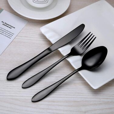 Набор столовых приборов 24 предмета Black HOMQUEN