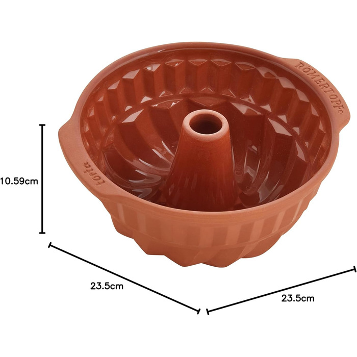 Форма для торта 23,5 см Brown Bundt Römertopf