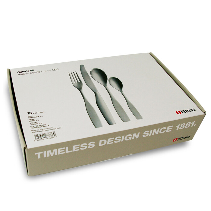 Столовый набор 5х25,7х43,7 см серебристый Citterio 98 Iittala