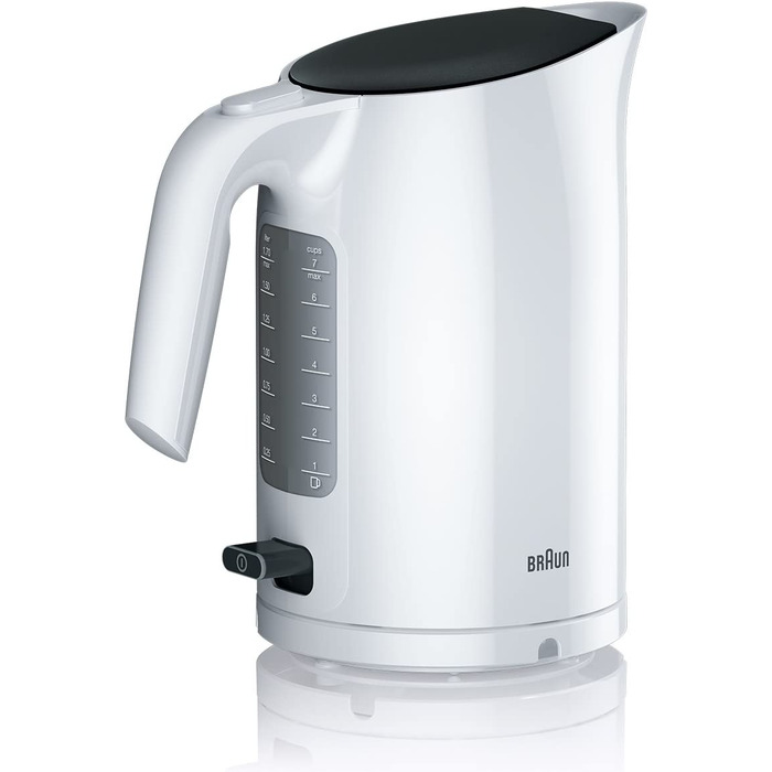 Электрический чайник Braun WK301BI / 3000 Вт / 1,7 л / съёмный фильтр / BPA Free