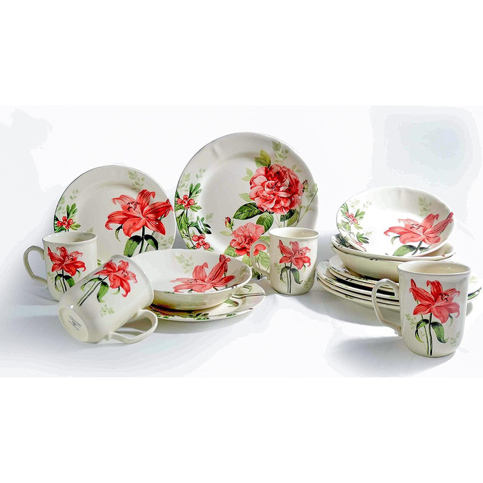 Столовый сервиз на 4 человека 16 предметов Rosemary Series CreaTable