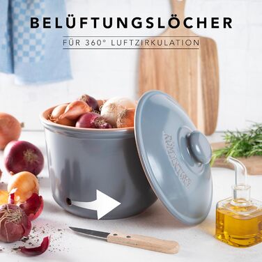 Горшок для хранения 2,8 л Grey Römertopf