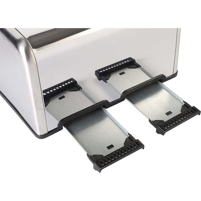 Тостер Steinborg XXL / 1630 Вт / цифровой дисплей / на 4 ломтика / с насадкой для булочек / функция размораживания / выдвижной лоток для крошек