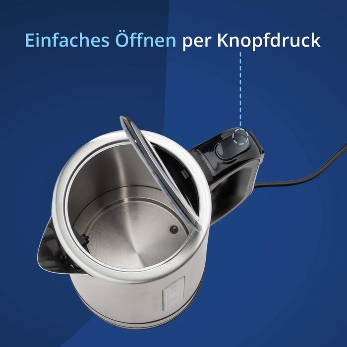 KHG Электрочайник 1,7 л 2200 Вт нержавеющая сталь WK-1703 ES KHG