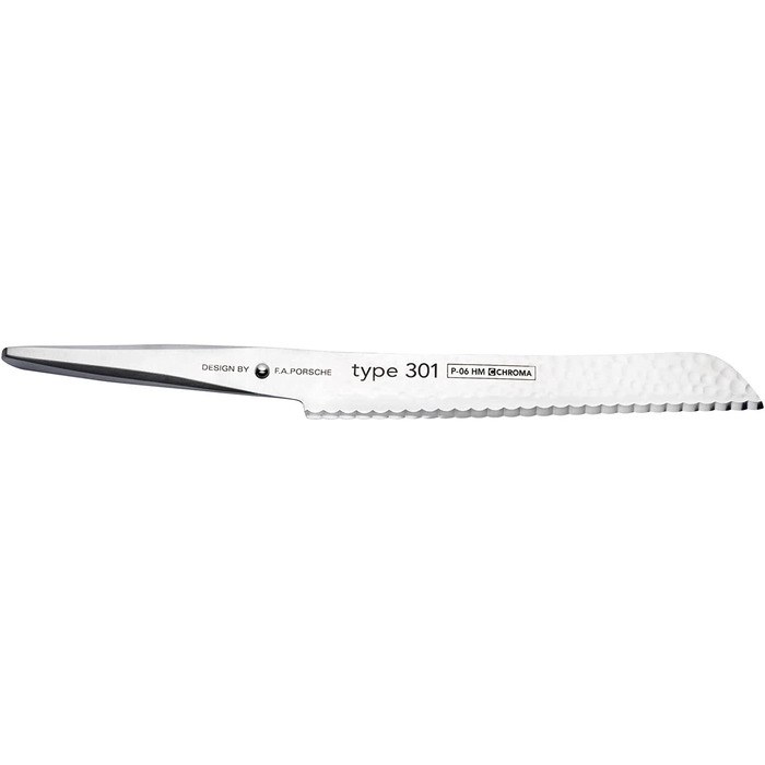 Нож для хлеба CHROMA F.A.Porsche P-06HM Type 301 из нержавеющей стали, 21 см