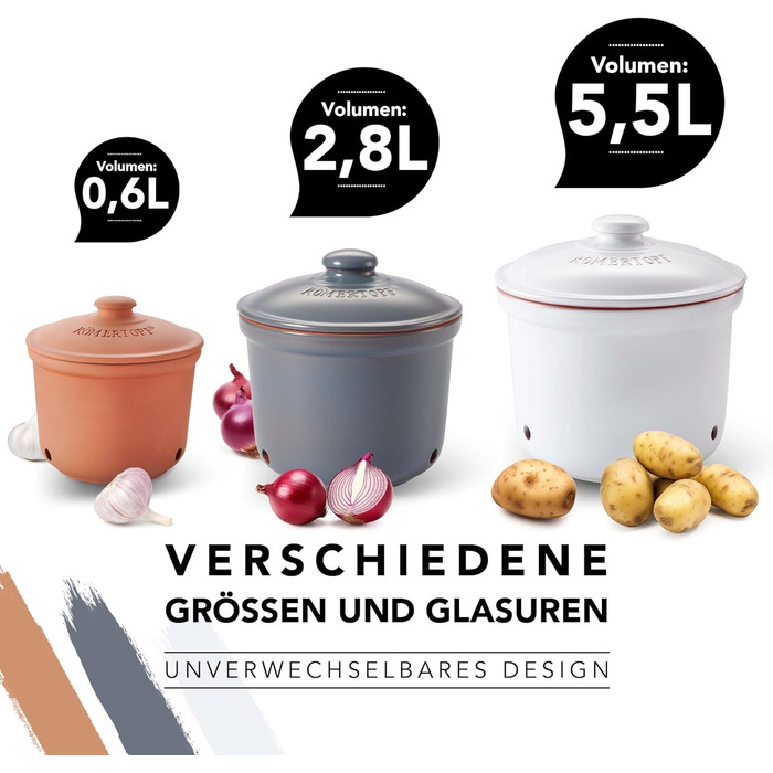 Горшок для чеснока 0,6 л Grey Römertopf