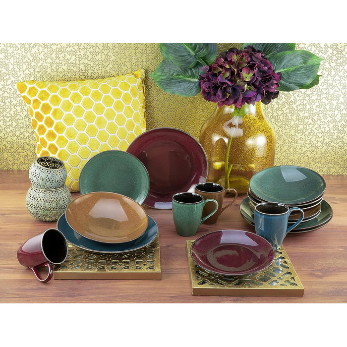 Столовый сервиз на 4 человека 16 предметов Marrakesh Collection CreaTable